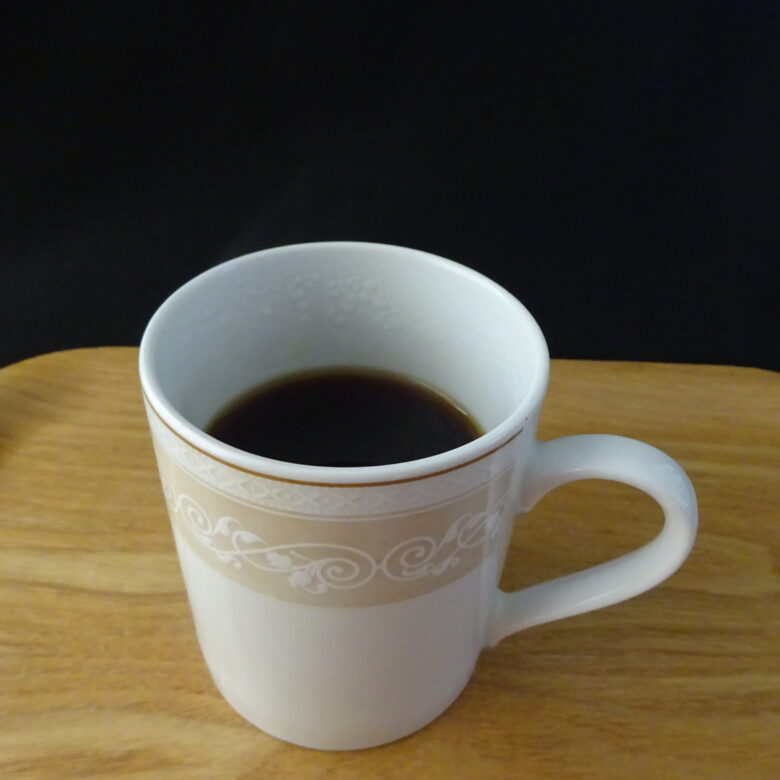 自分で淹れたコーヒー